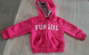 Veste sweat rose 13 mois