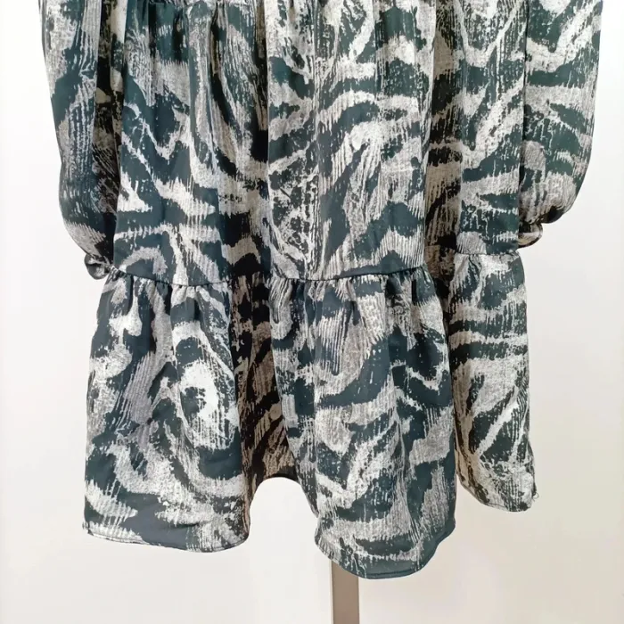 Robe imprimé animalier Retro & Icone – manches longues, taille L A1068 - photo numéro 13