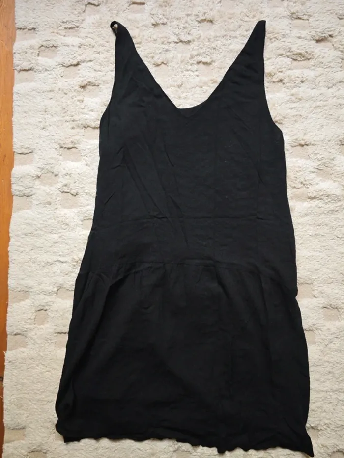 Robe noire see u soon brodée perles - photo numéro 4
