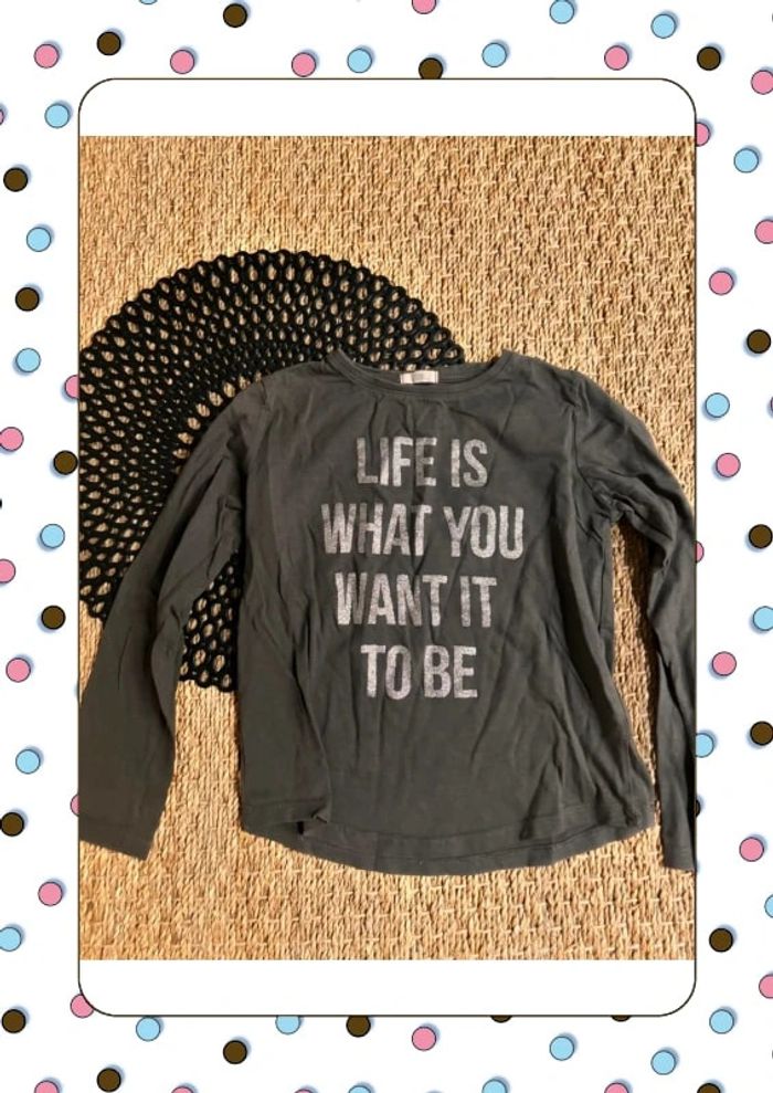 TEE shirt gris MANGO