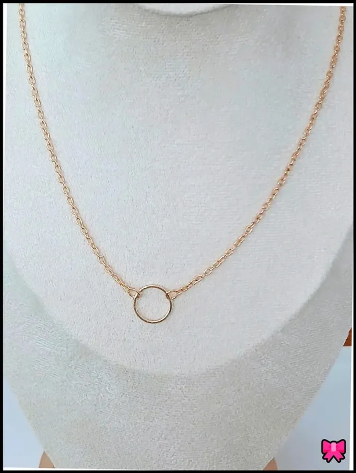 Collier cercle doré élégant – inspiration Lou.Yetu,Zag,Zara - photo numéro 2