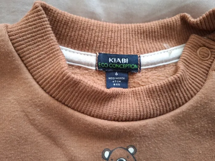 Sweat garçon 6mois Kiabi - photo numéro 3