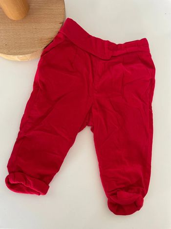 Pantalon rouge bébé fille