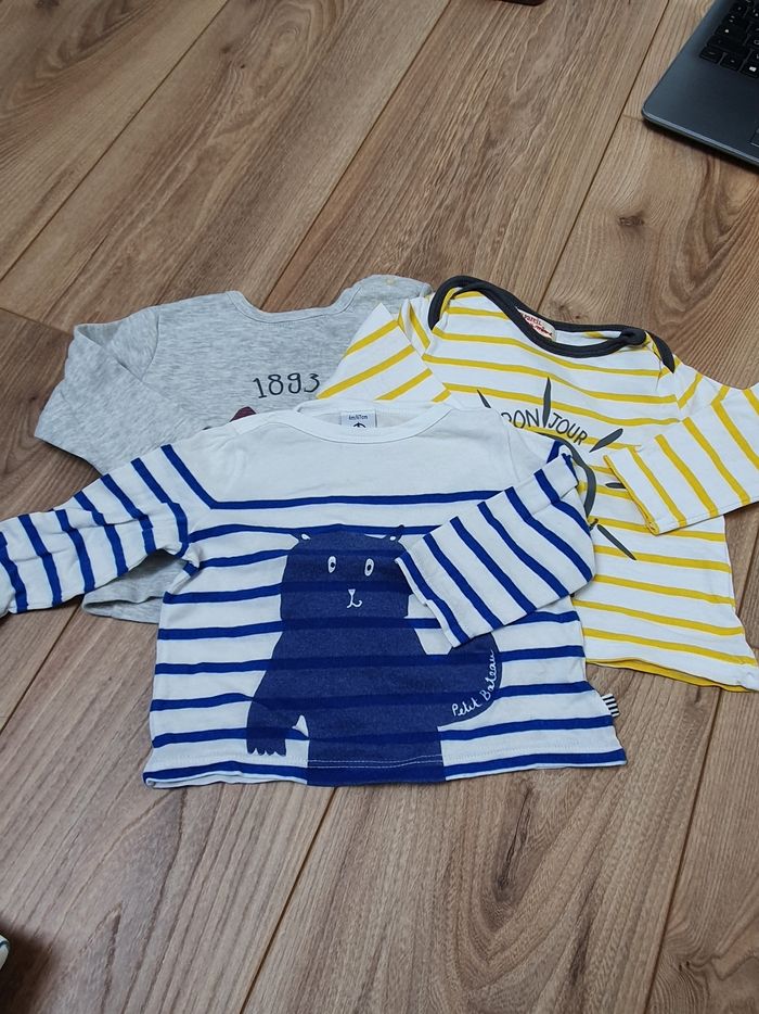 Lot 3 t-shirt, Petit Bateau