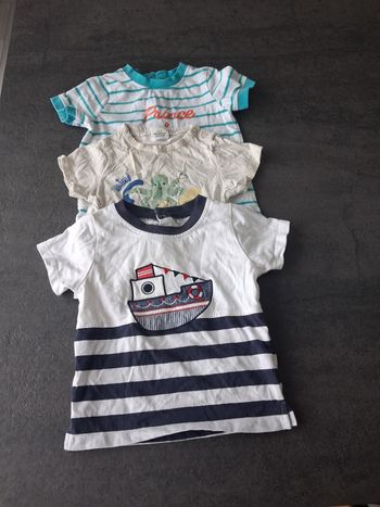 Lot t-shirts 12 mois