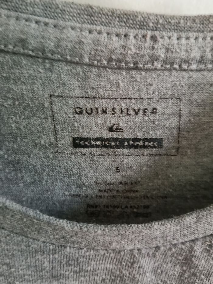 Tee-shirt gris quiksilver 5ans - photo numéro 2