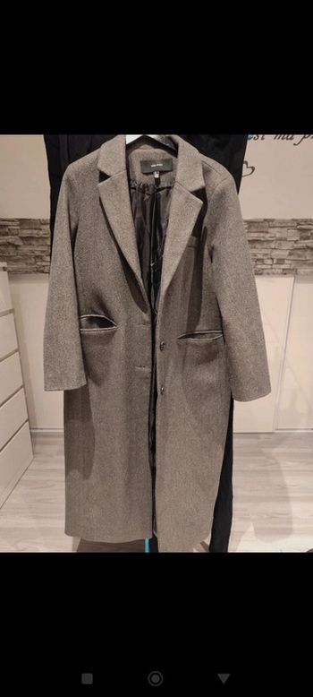 Manteau long gris anthracite Vero Moda