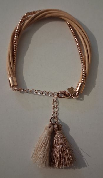 Bracelet à pompons rose gold