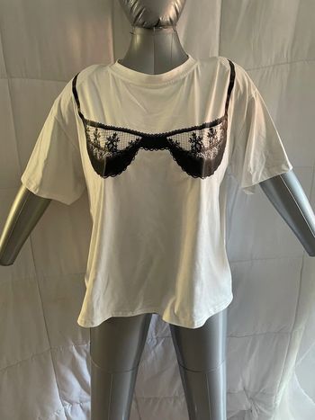 t-shirt sans marque blanc taille Xl