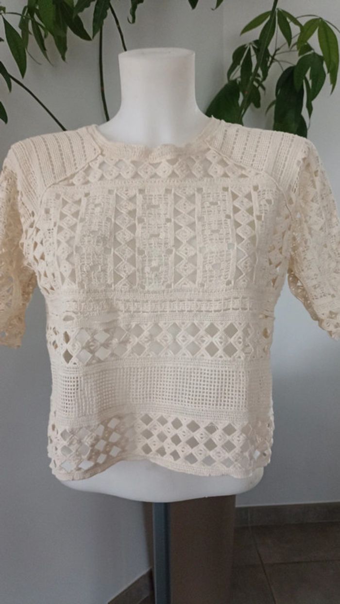 Crop top ajouré