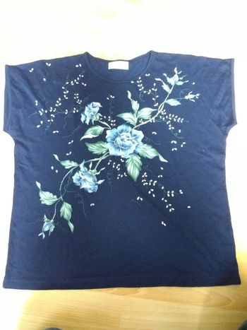 T-shirt bleu marine taille L