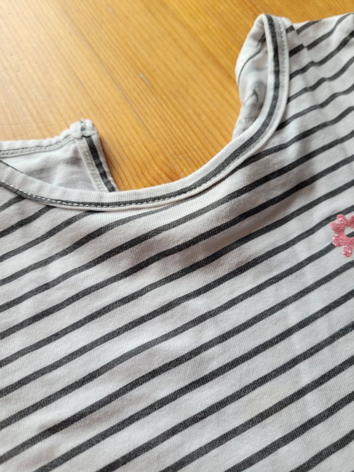t-shirt manches longues rayures fleurs la halle - photo numéro 4