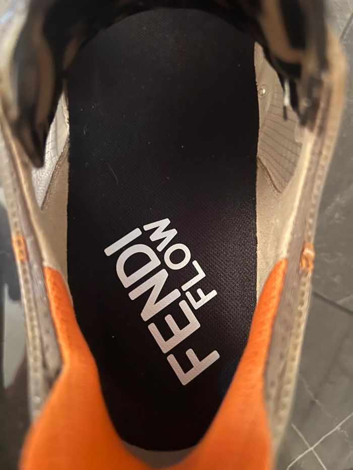 Fendi Runner Low Top Gris cendré/Orange - photo numéro 6