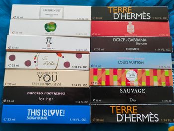 Lot de 14 parfums neufs