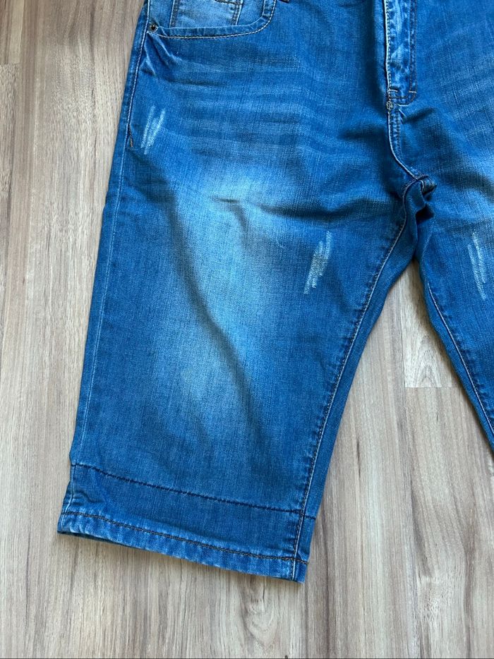 Pantacourt / Short en jean bleu Homme Truerise Tailles 44-46 - photo numéro 2