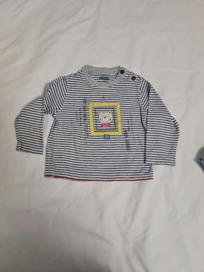 T-shirt ML 12 mois La Compagnie des Petits