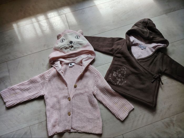 Lot de 2 gilets chauds 18 mois
