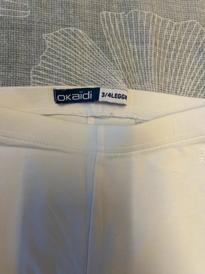 Legging 3/4 blanc 3 ans - photo numéro 2