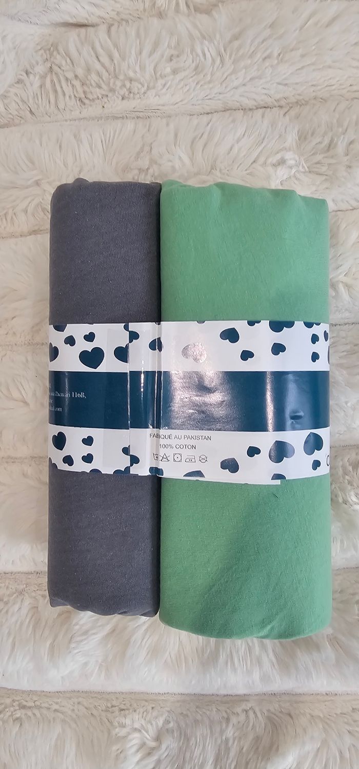 Lot de 2 draps housses pour lit bebe Neufs - photo numéro 5