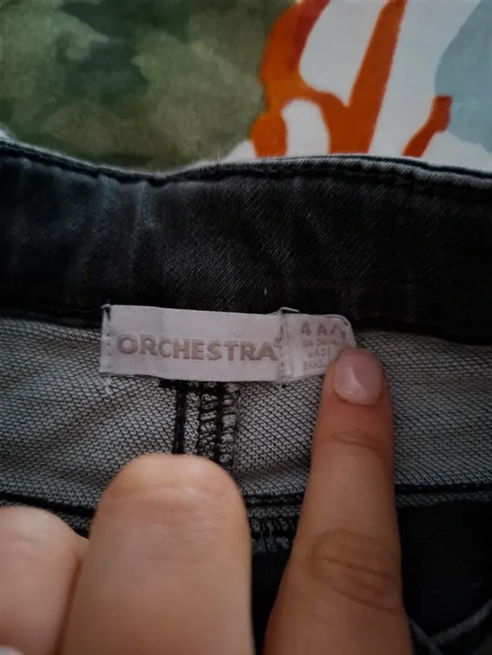 Jeans noir/gris Orchestra 🥨 - photo numéro 4