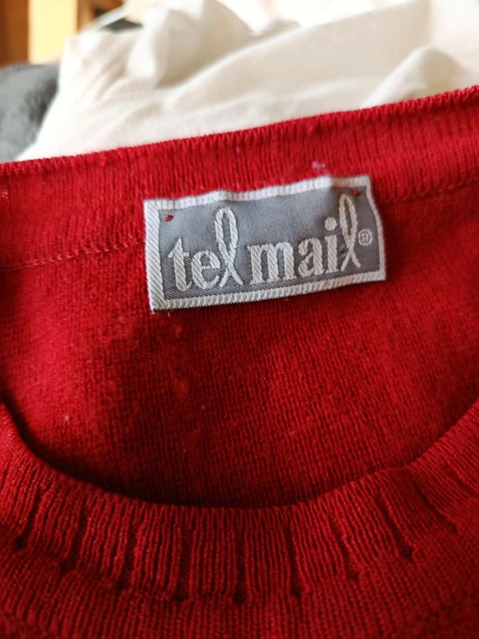 Pull épais rouge femme TelMail taille 42 - photo numéro 5