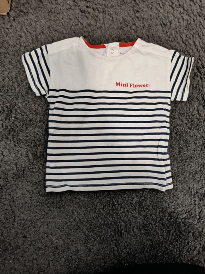 Tee shirt marinière manches courtes