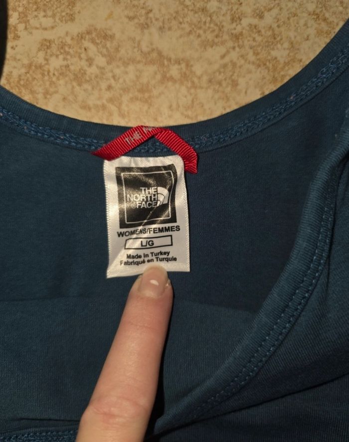 Débardeur bleu the north face