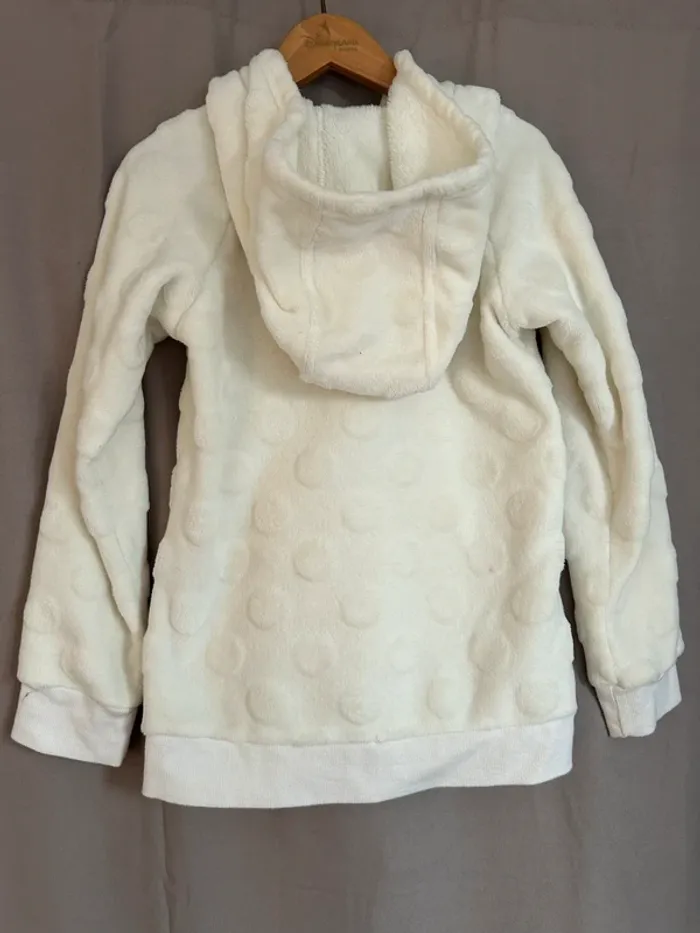 Sweat capuche polaire blanc cassé orchestra 8 ans - photo numéro 5