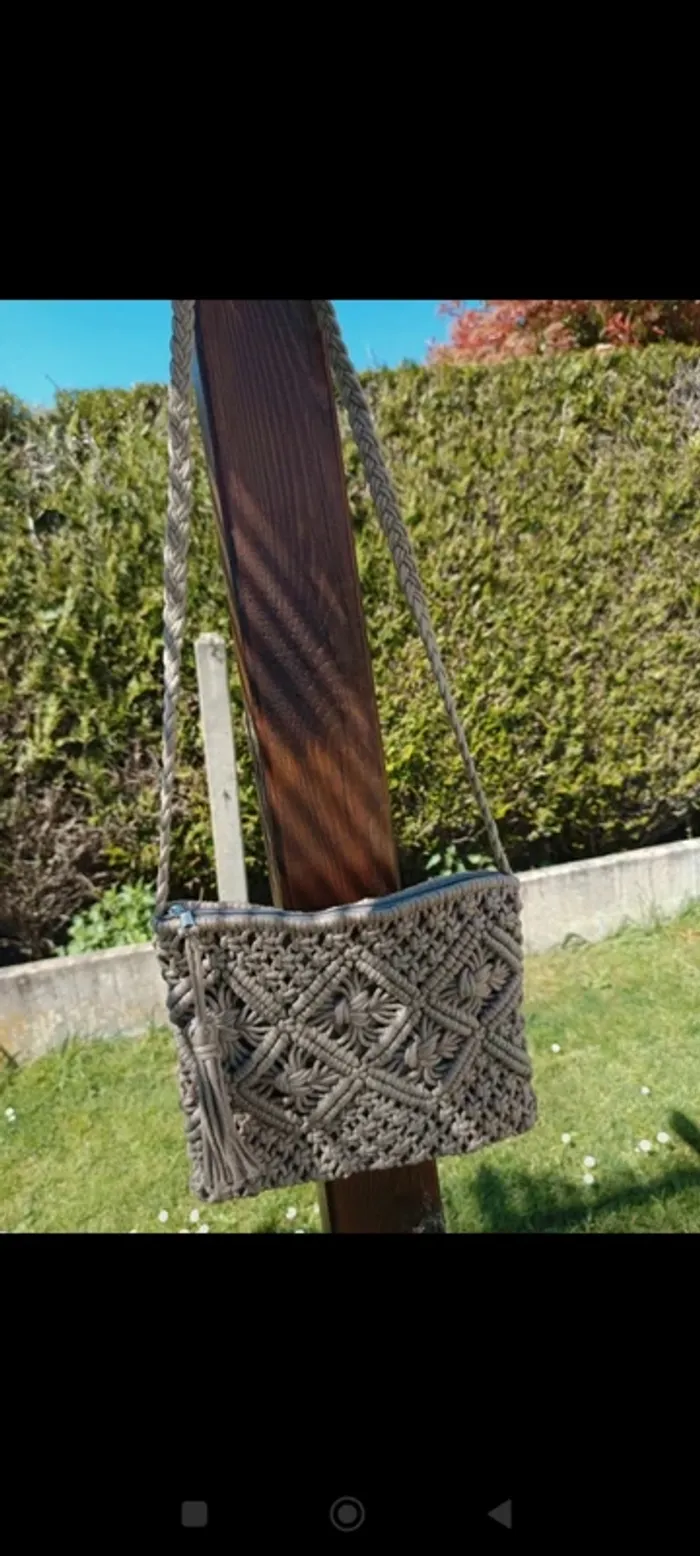 Sac bandoulière macramé - photo numéro 2