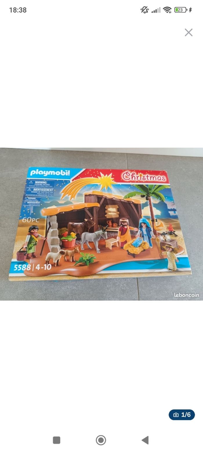Crèche noel playmobil