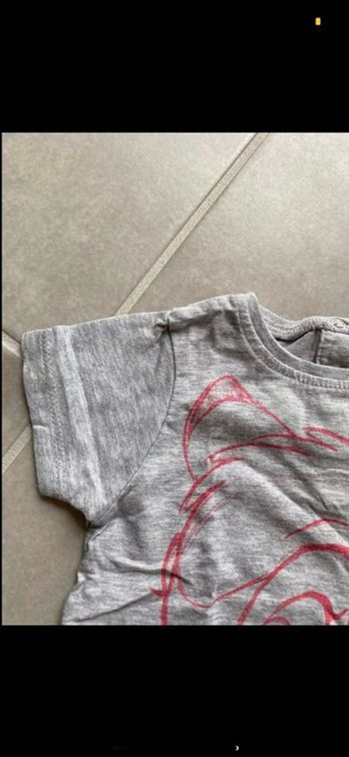 Tee shirt manches courtes Bambi 12 mois - photo numéro 4