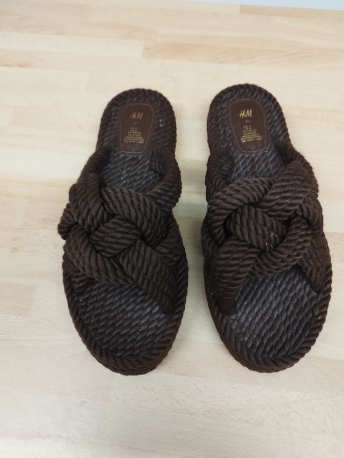 Sandales avec brides en corde de H&M - photo numéro 3