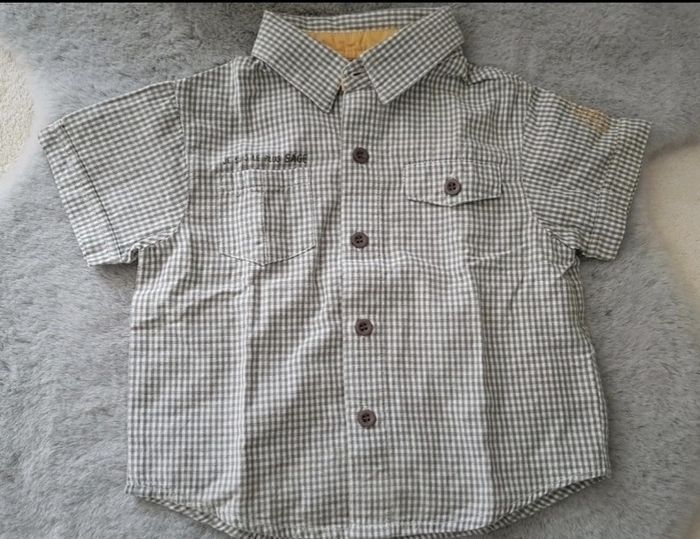 Ensemble gilet chemise manches courtes et short Tout compte fait 6 mois - photo numéro 3