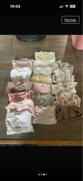Lot de pyjama bébé 1 mois