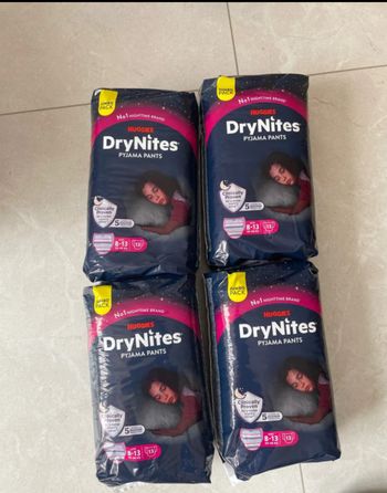 4 pack Drynites 8-13 ans