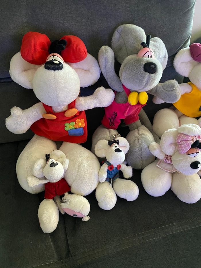 Lot peluches Diddle diddlina et porte clé - photo numéro 2