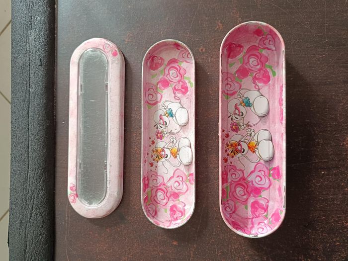 Boîte à crayon en métal rose Diddl et Diddlina - photo numéro 5