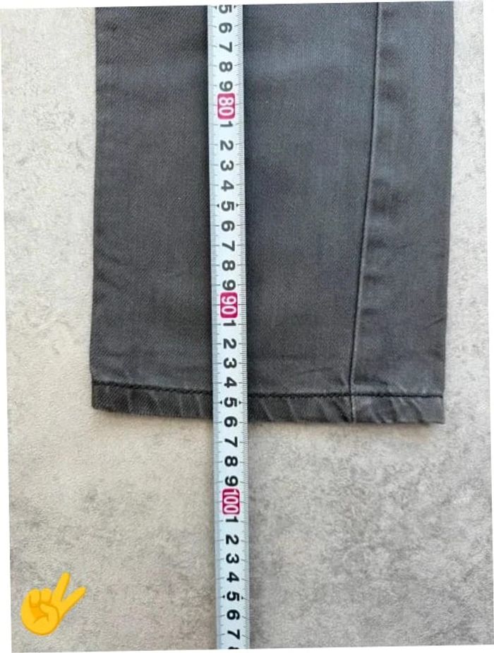 Jeans Levi's 511 W28 FR38 L28 coupe droite gris Femme Women pan594b - photo numéro 5