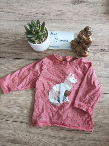 T-shirt manches longues garçon 3 mois obaibi