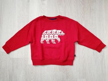 Sweat de Noël rouge cardinal - Okaïdi