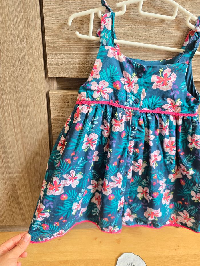 Vêtement Bébé Fille - Robe bretelle fleurie - photo numéro 6