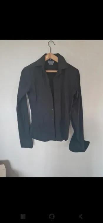 Chemise homme zara superslim fit  noir taille s /38 tres bon etat