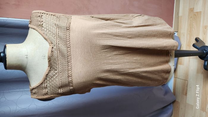 débardeur beige t XL