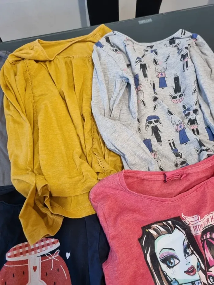 Lot de 7 tee shirt fille 8 ans - photo numéro 3