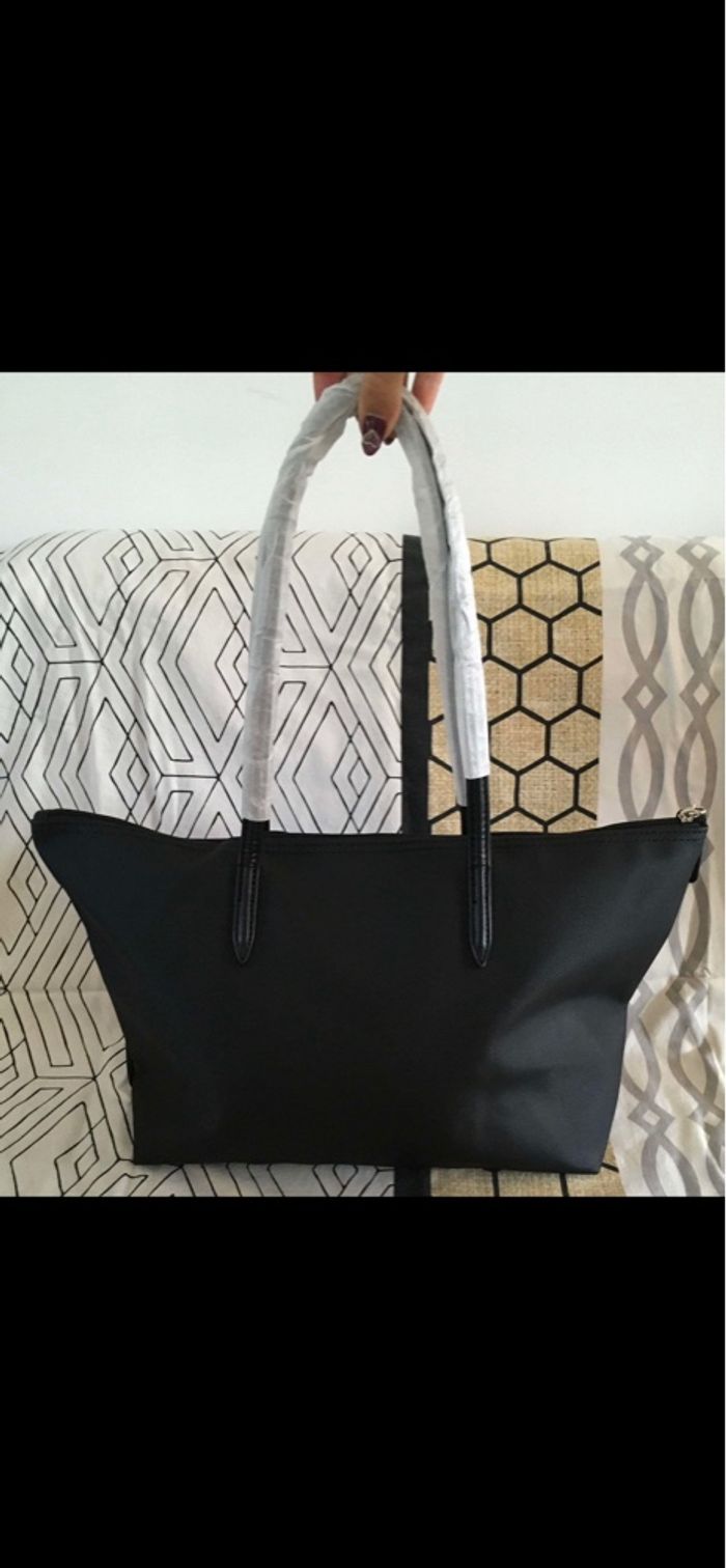 💖 sac Lacoste noir neuf taille L 💖 - photo numéro 2