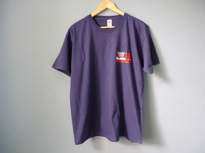 t-shirt homme XL coton bleu marine manches courtes TBE masson