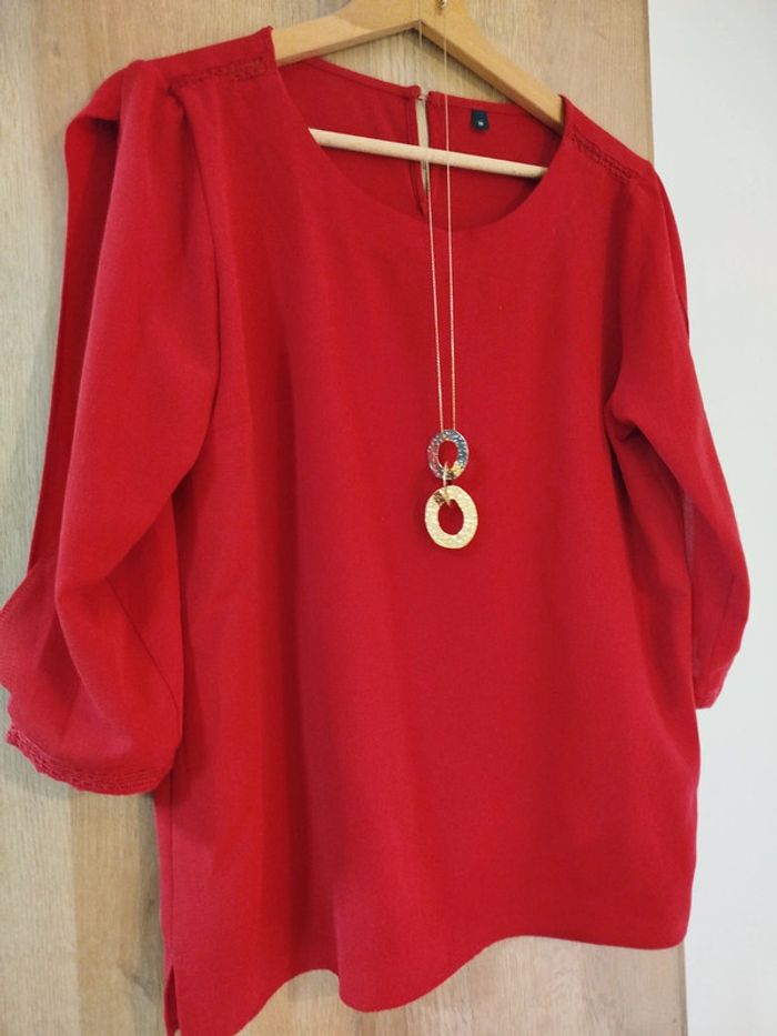 Blouse rouge - photo numéro 2