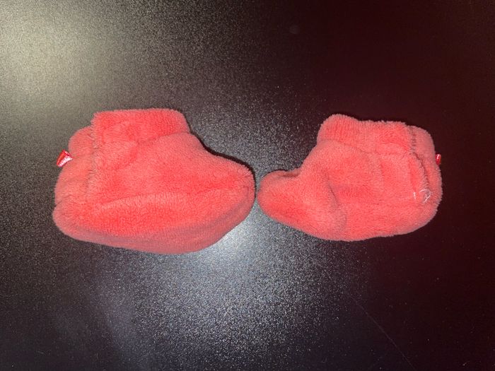 Chaussons bébé à message rose taille 0-6 mois - photo numéro 4