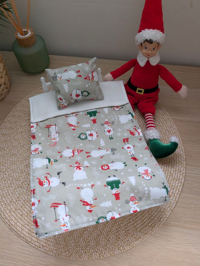 Parure de lit pour lutin farceur "bonhommes de neige" - photo numéro 2