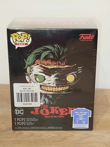 Box funko scellé the joker DC comics + Tshirt
